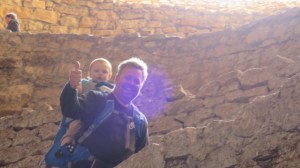 Dave carrying Alex out of the caverns.