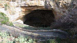 Going into a hole in the ground.