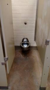 Prison style toilet and Brantley Lake State Park