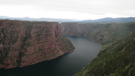 View from the Red Canyon Campground in Flaming Gorge National Recreation Area.
