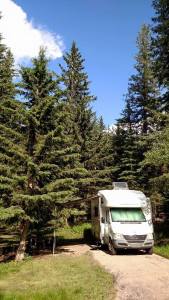 Campsite at Sylvan Lake