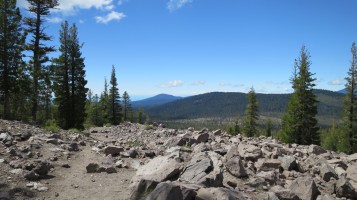 View near Crags Lake.