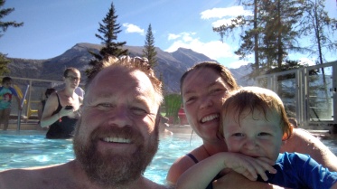 Banff Upper Hot Springs selfie.