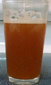 A rather turbid white stout.